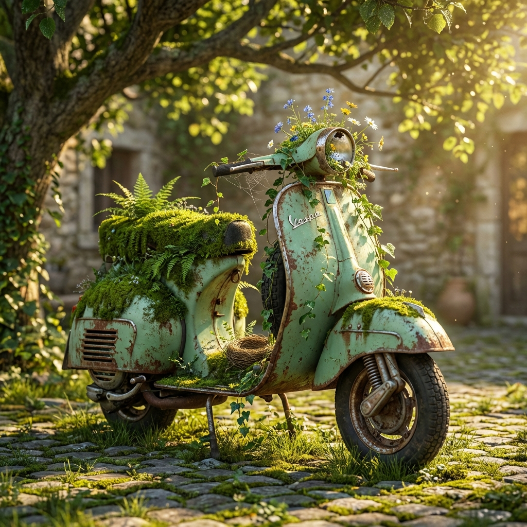Nature Reclaims Vespa