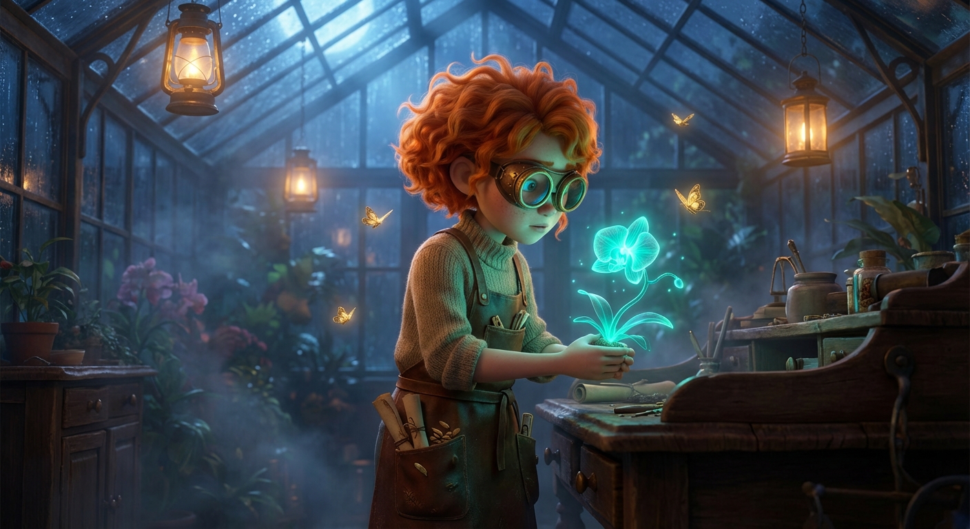 The Clockwork Conservatory's Radiant Bloom