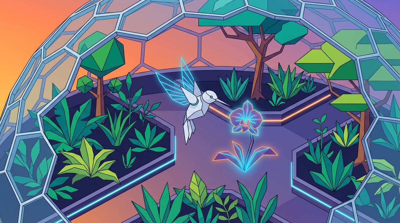 Chromatic Synthesis: The Neon Biodome