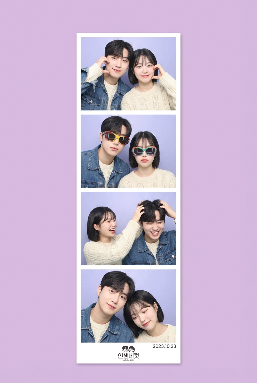 Lilac Love Stripes: A Y2K Romance in Four Cuts