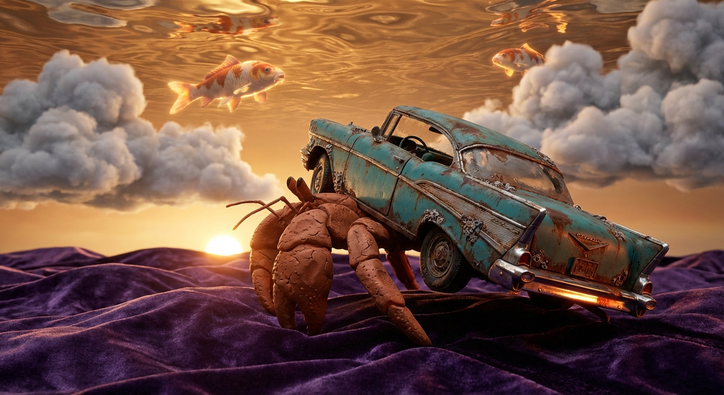 The Terra-Cotta Traveler under a Mercury Sky