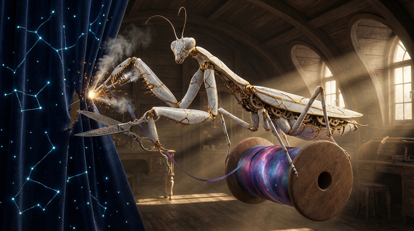 The Porcelain Weaver of the Velvet Void