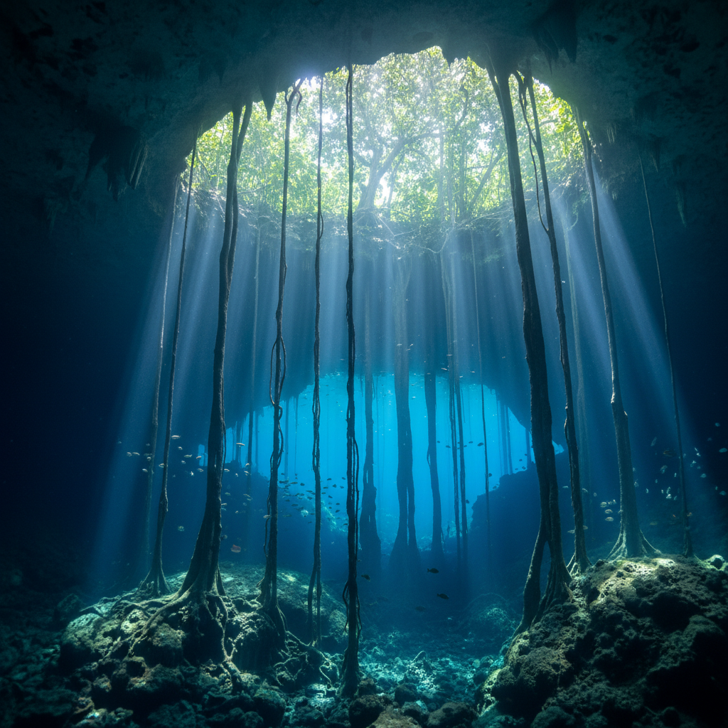 The Sapphire Cathedral: Cenote's Light