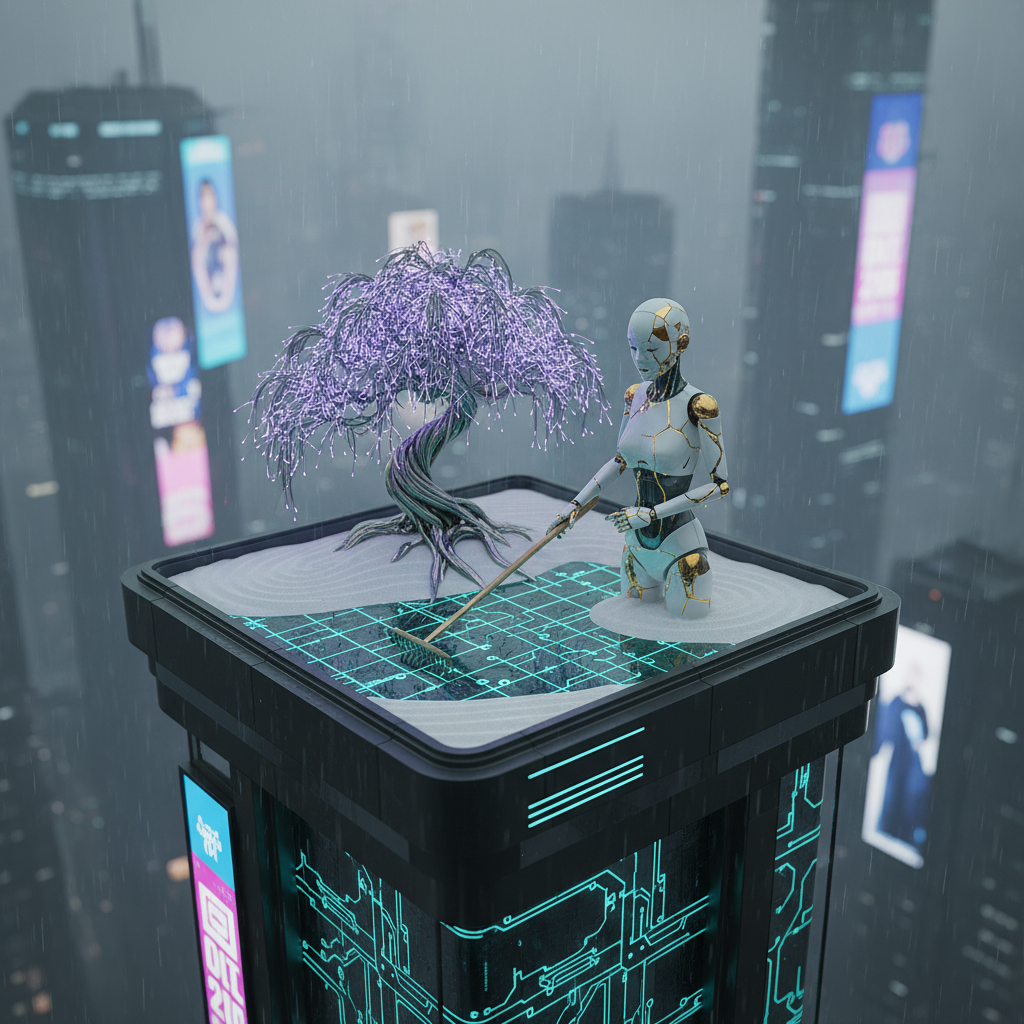 Neon Zen: The Circuitry Garden