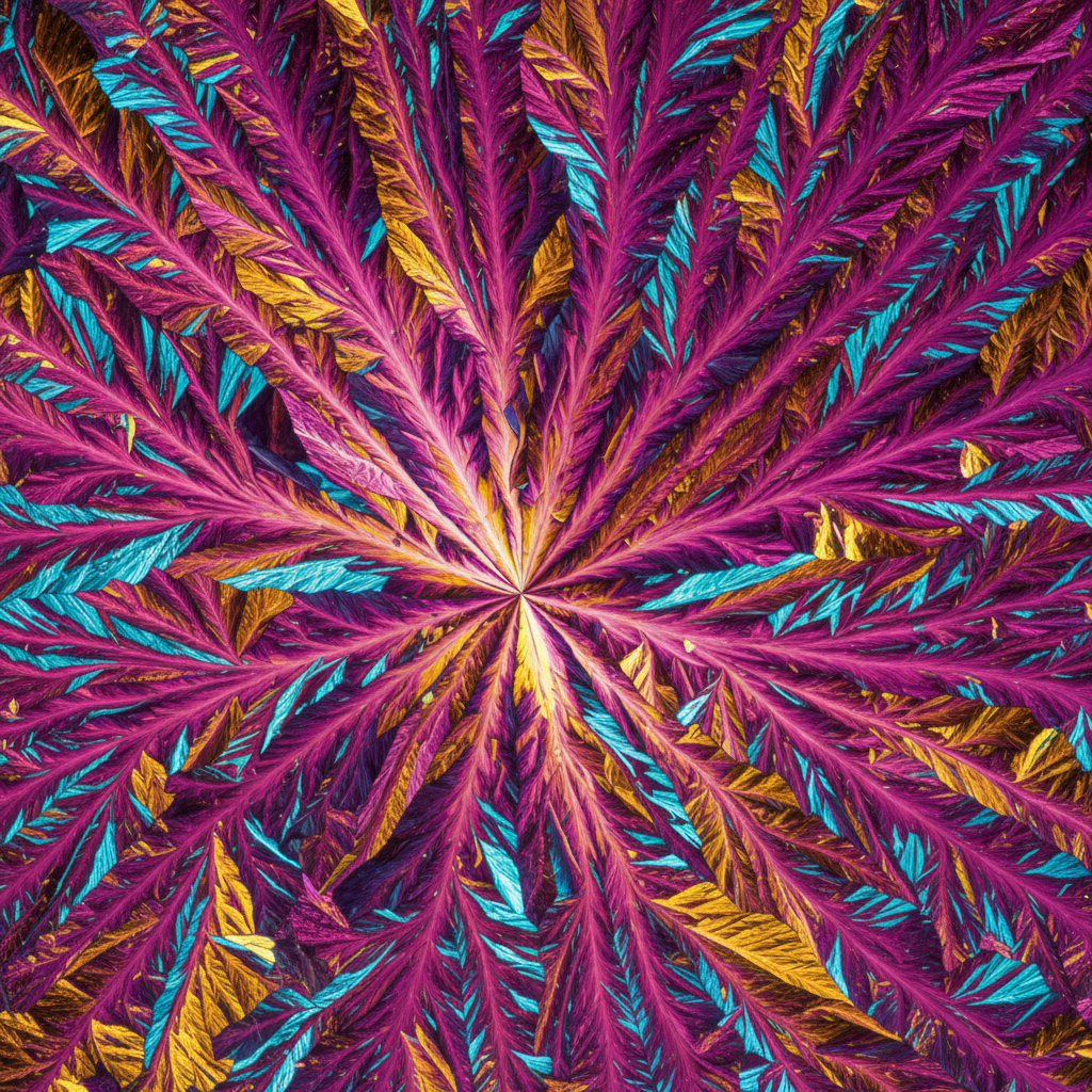 Birefringence Bloom: The Crystal Mosaic