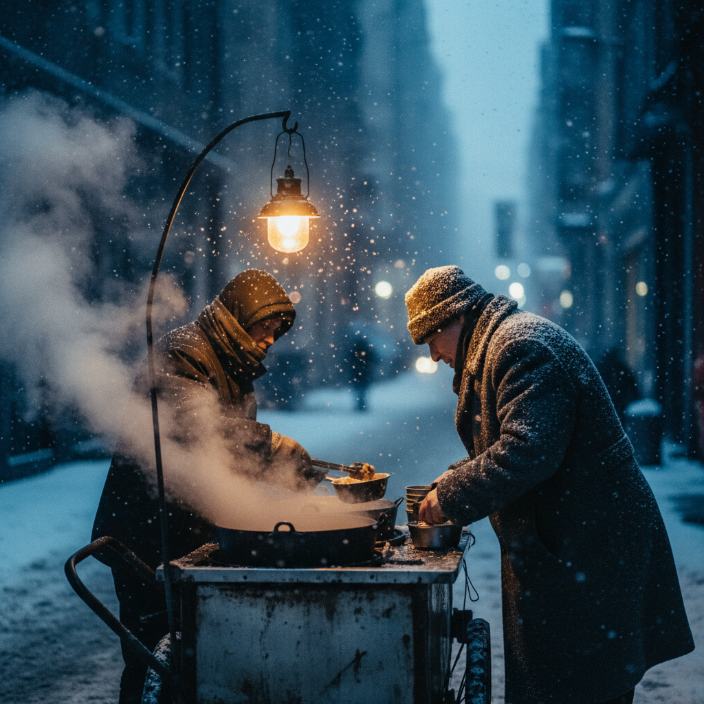 Amber Hearth in the Urban Blizzard