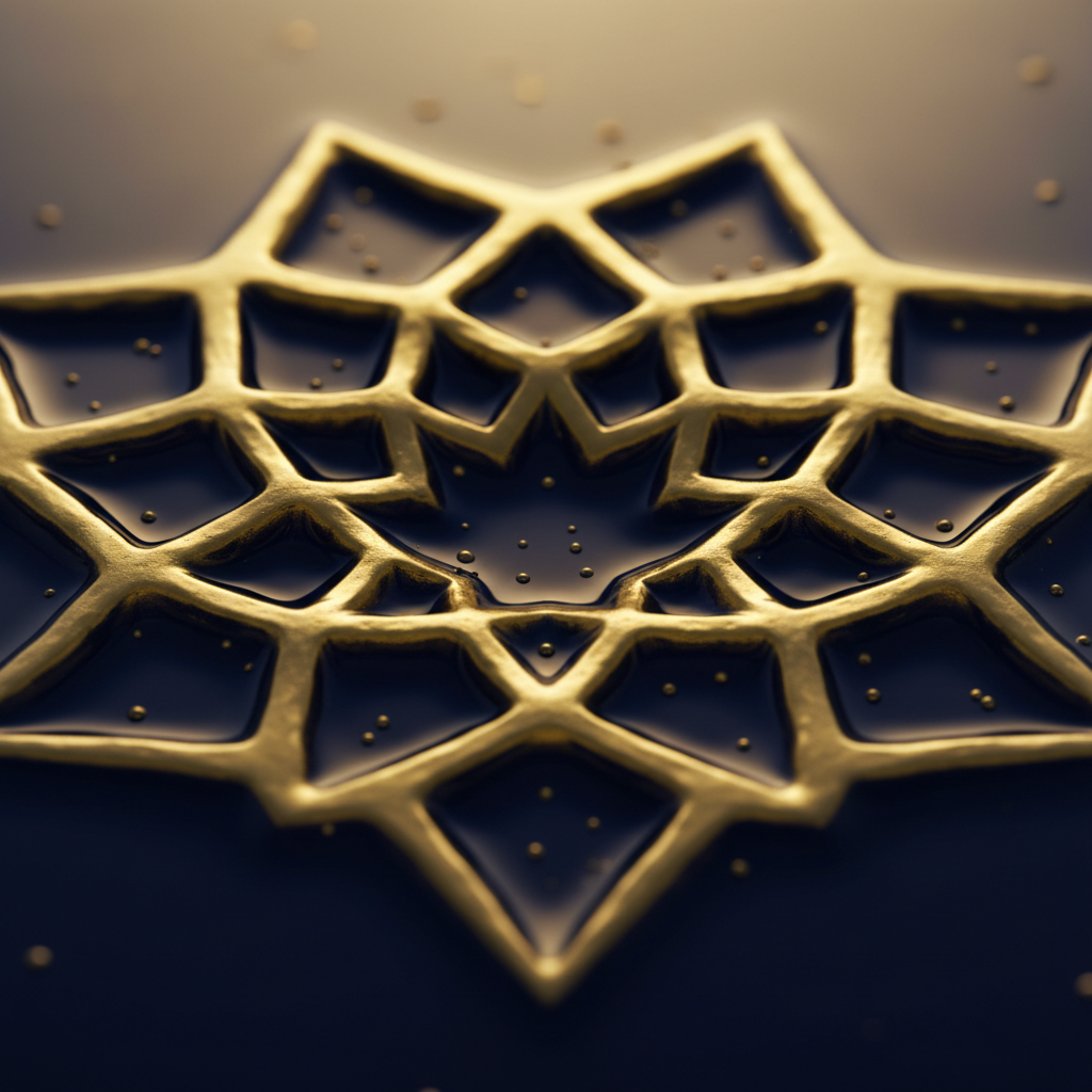 Cymatic Gold: Echoes in Indigo