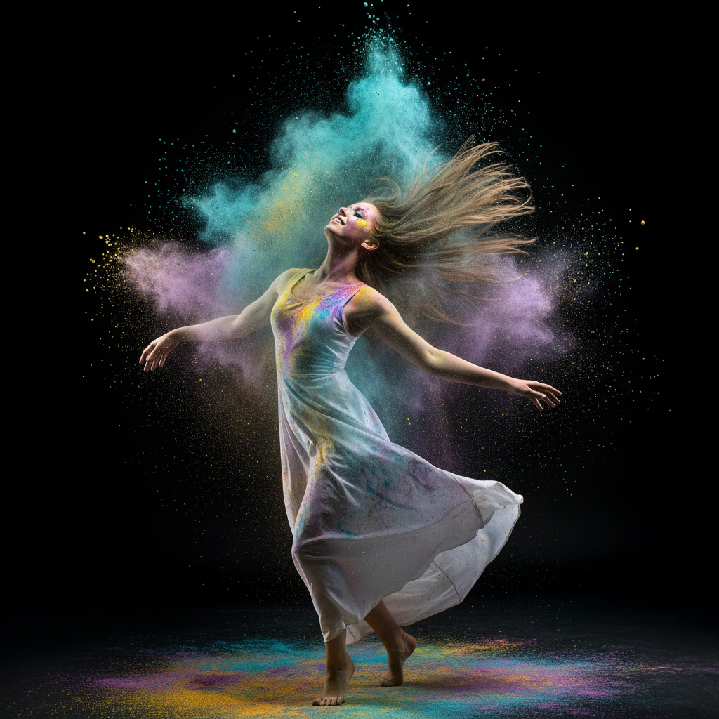 Chromatic Eclipse: The Powder Dancer
