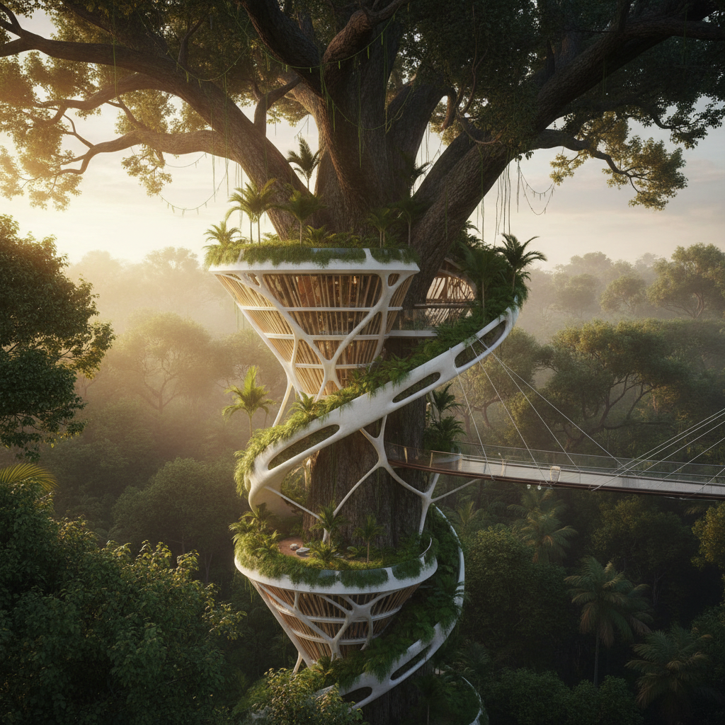 The Aeroponic Spire: Canopy Sanctuary
