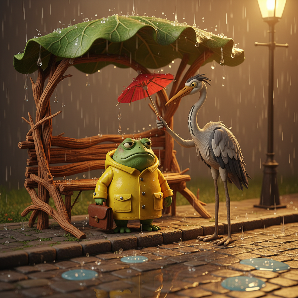 A Rainy Evening Commute