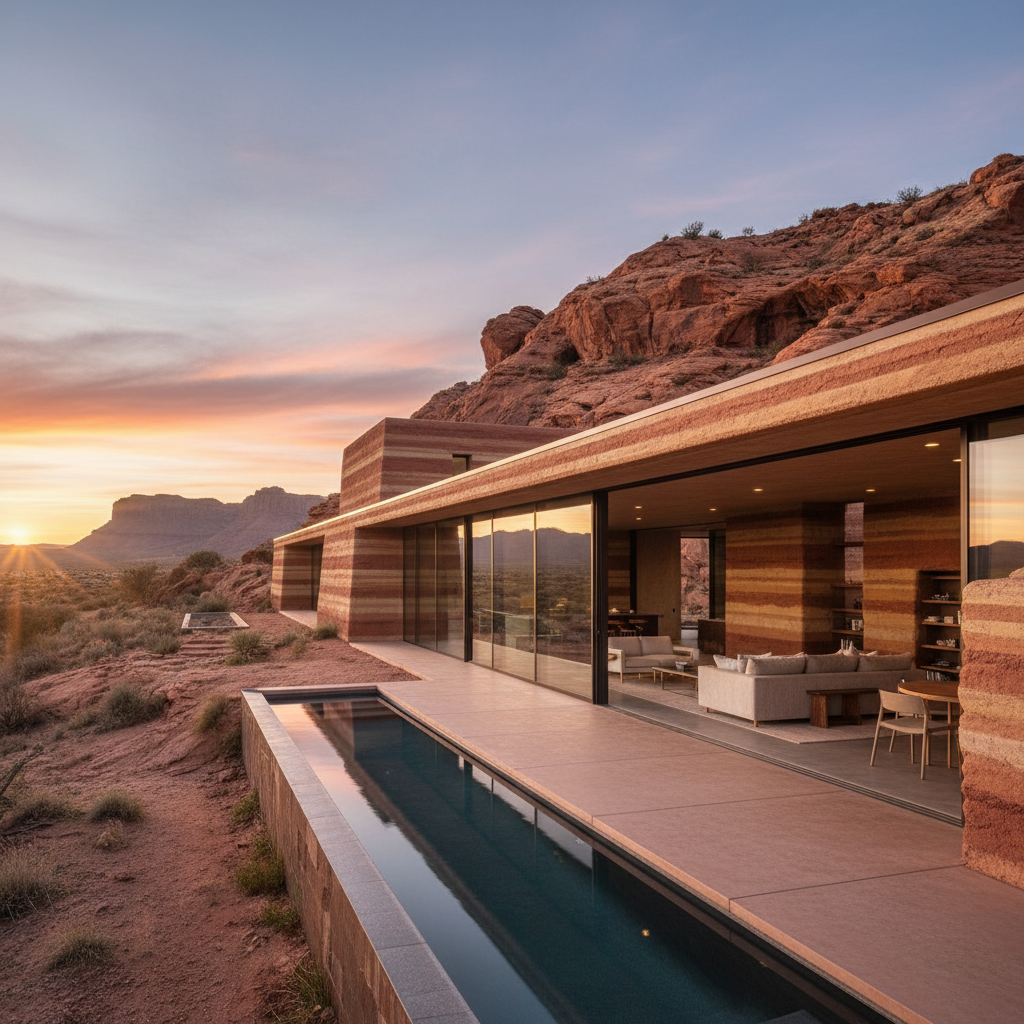 Sedimentary Sanctum at Sunset