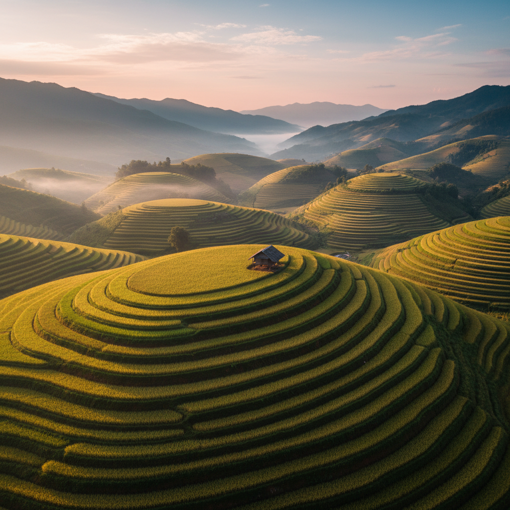 Highland Awakening: Verdant Contours