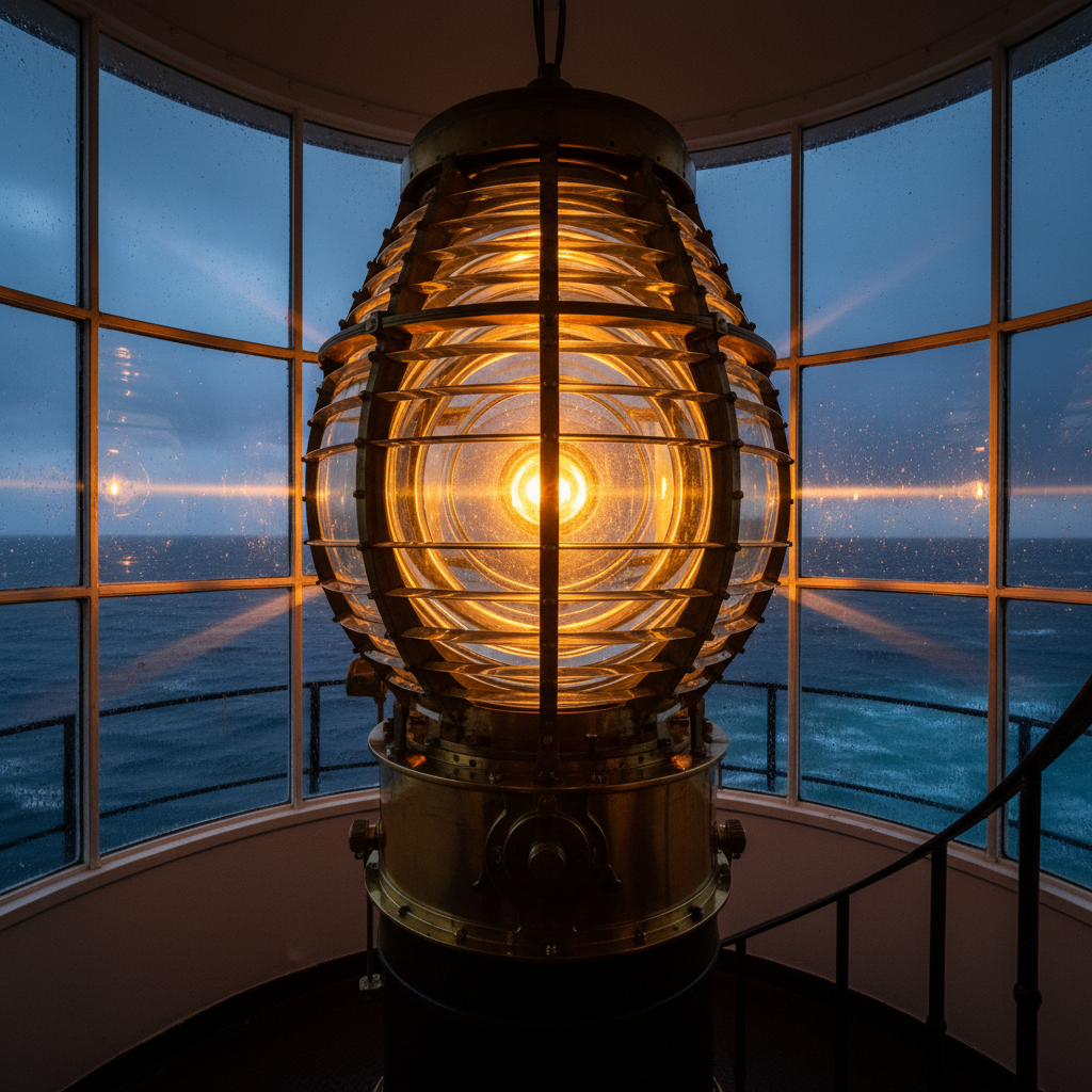 The Prism Sentinel: Lighthouse Interior