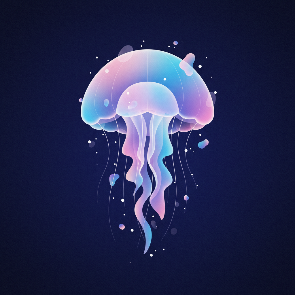 Luminous Drifter: The Gradient Jellyfish