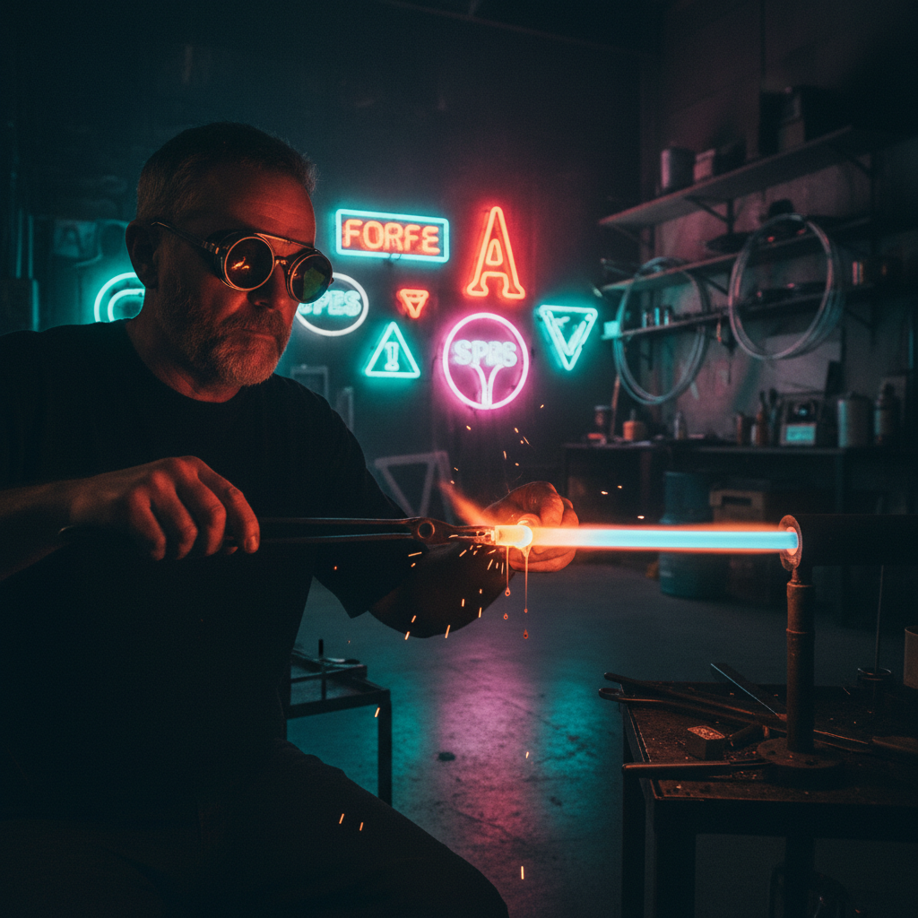 Neon Dreams: The Artisan's Glow