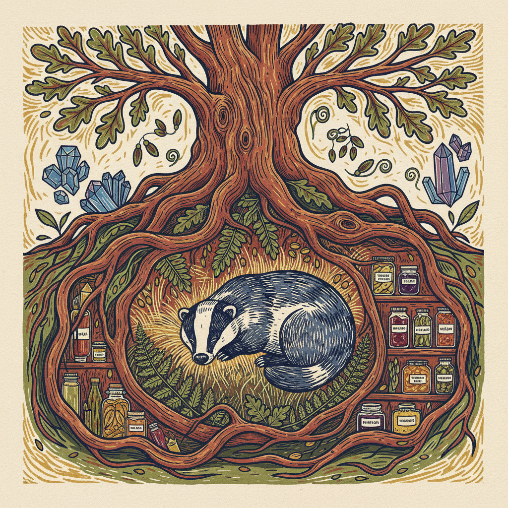 Rootbound Reverie: The Woodcut Den