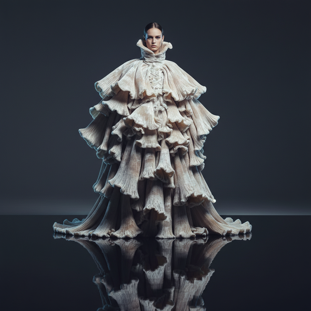Mycelium Majesty: Fungal Couture