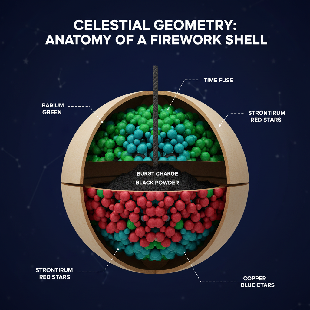 Celestial Geometry: Anatomy of a Firework Shell