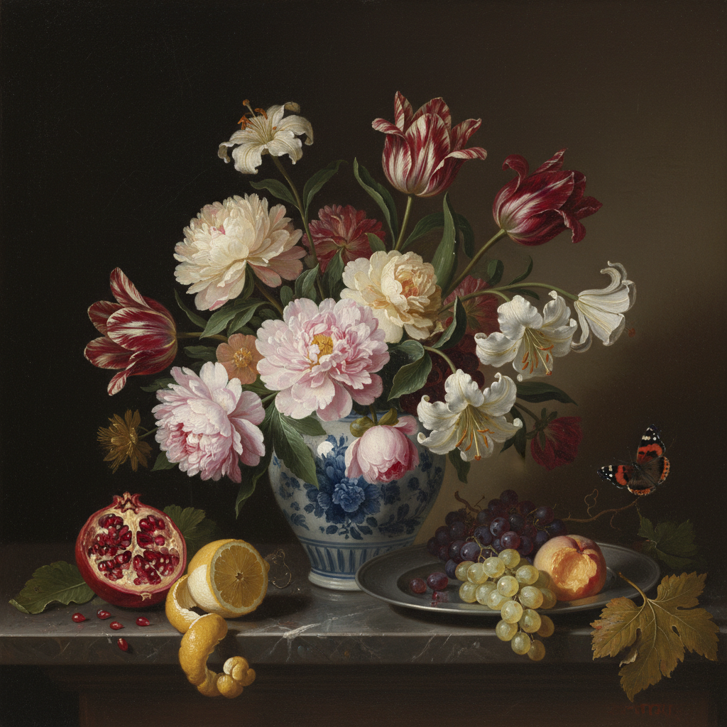Baroque Abundance: The Midnight Floral
