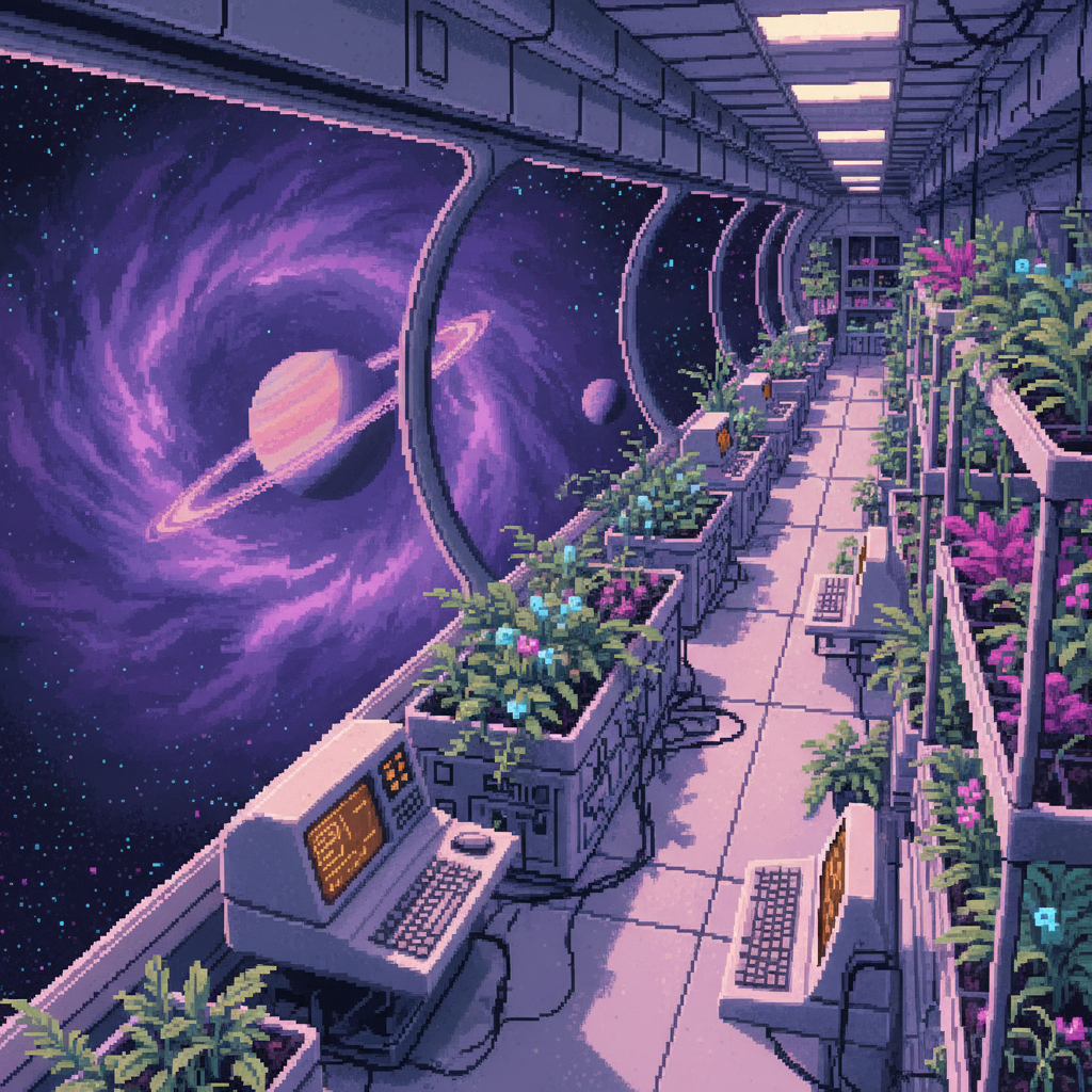 Orbital Oasis: The Hydroponic Deck
