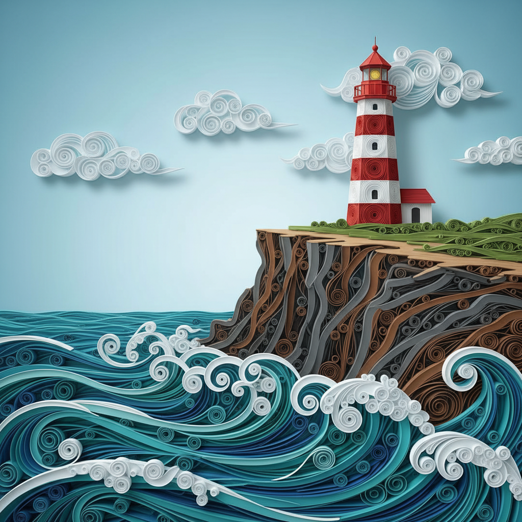 The Quilled Coast: Paper Filigree Horizon