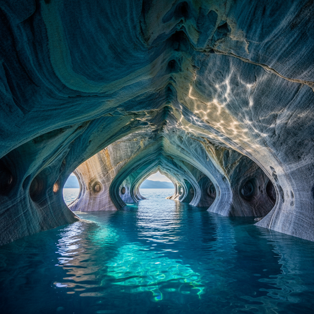 Azure Erosion: The Marble Sanctuaries