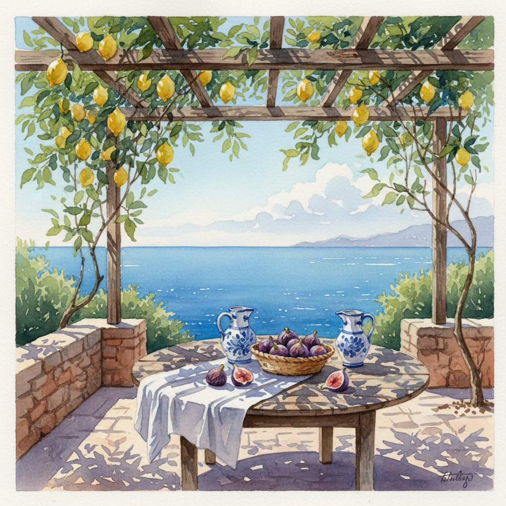 Azure & Zest: The Amalfi Terrace