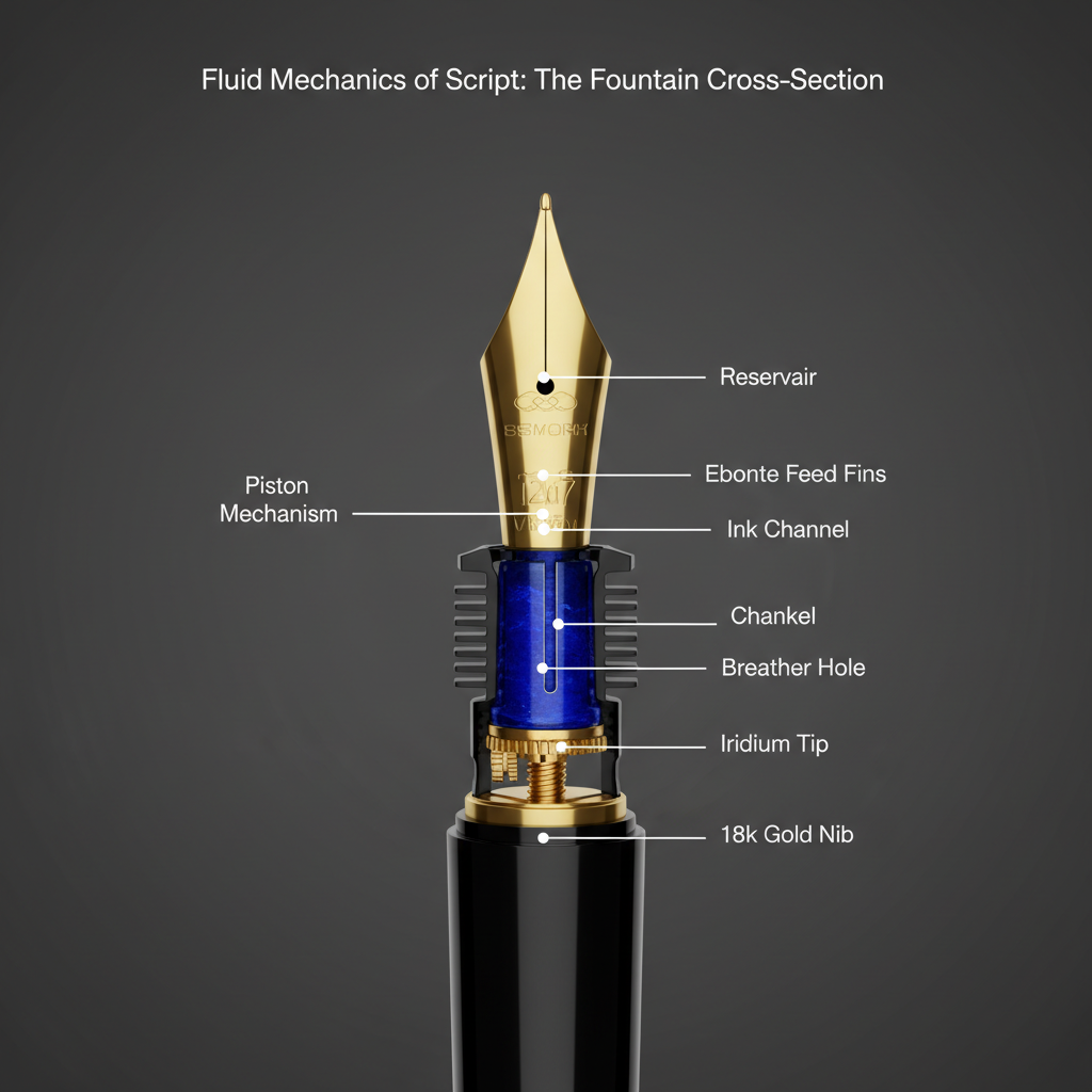 Ink's Embrace: The Fountain Pen's Hidden Flow