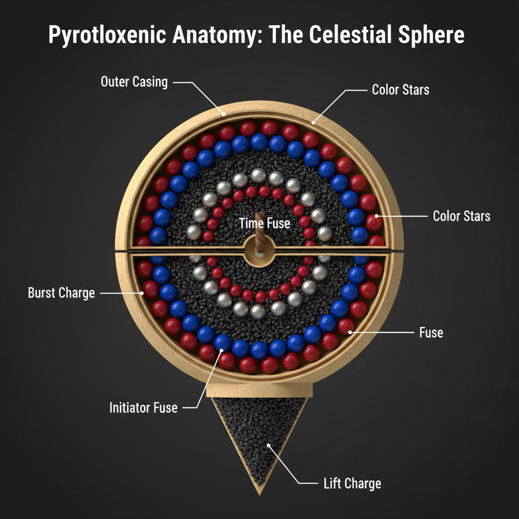 Celestial Sphere: Pyrotechnic Anatomy