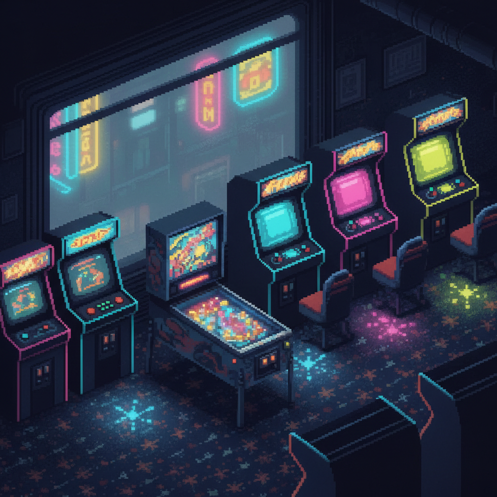 Neon Nostalgia: Midnight Arcade Reverie