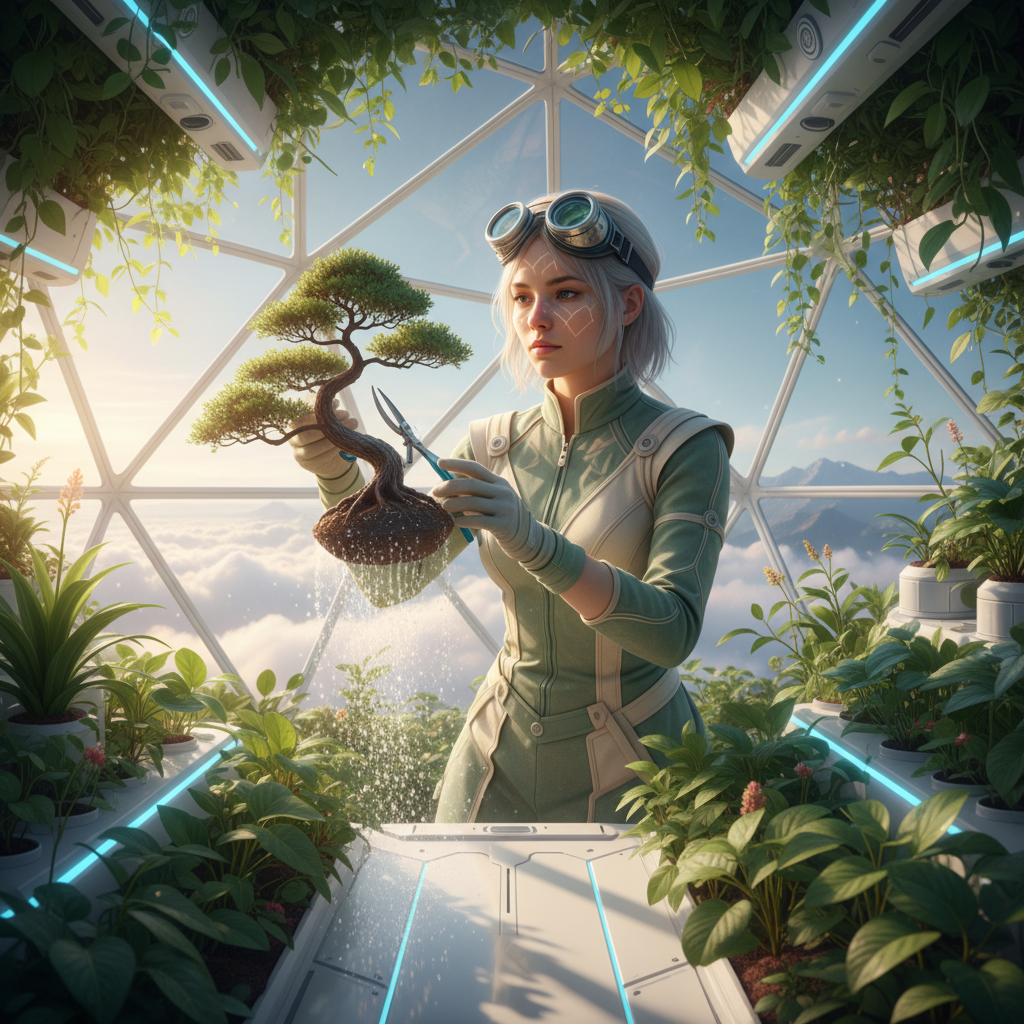 Aeroponic Alchemist: Solarpunk Reverie