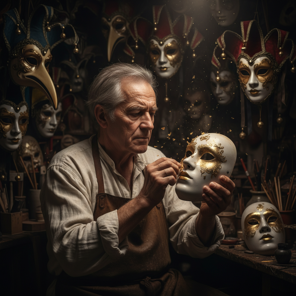 Gilded Visage: Venetian Artisan