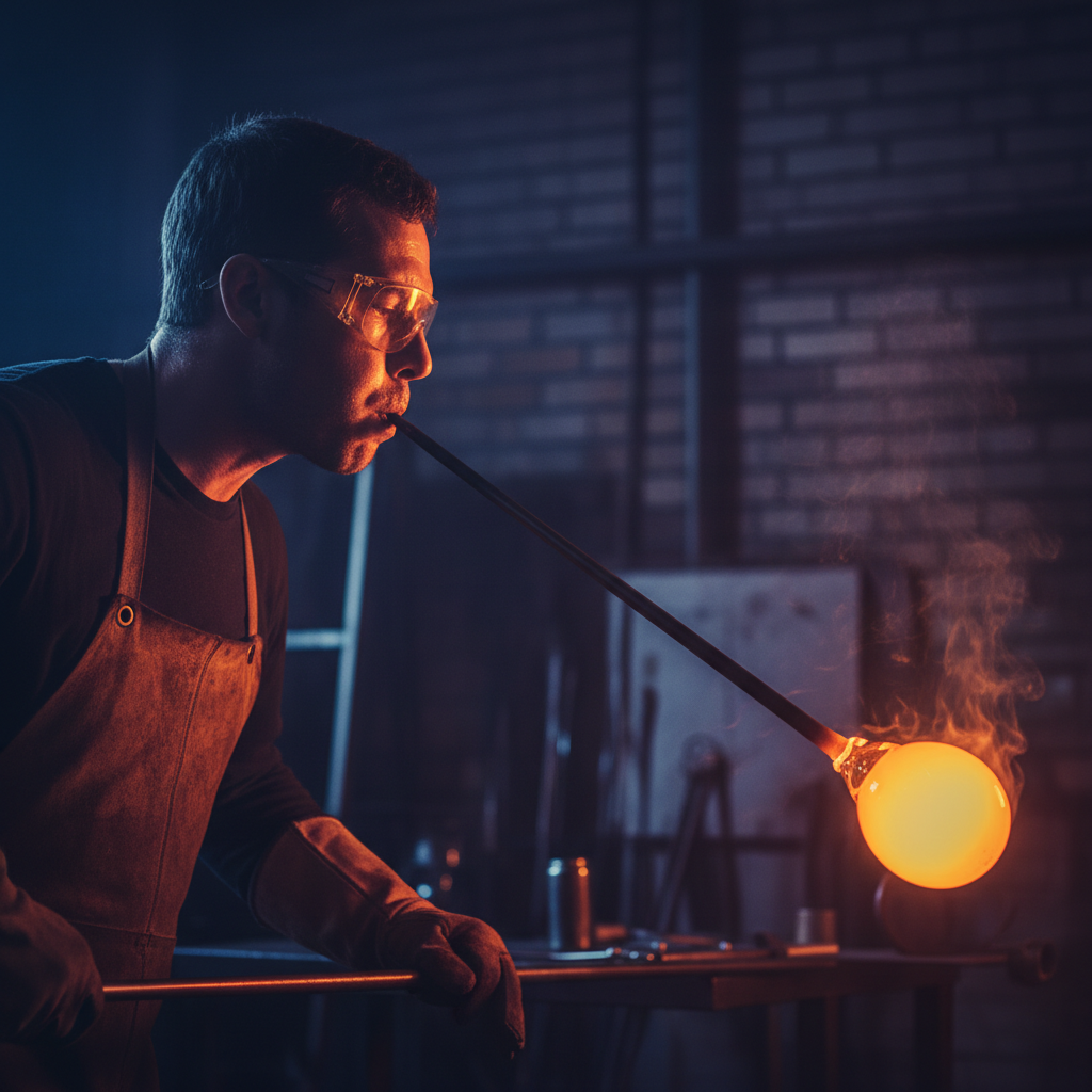 Molten Breath: The Glassblower's Craft