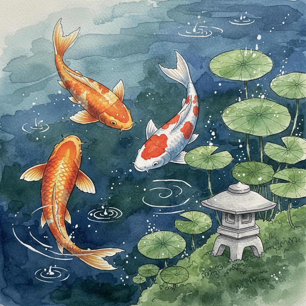 Fluid Zen: Koi Sanctuary