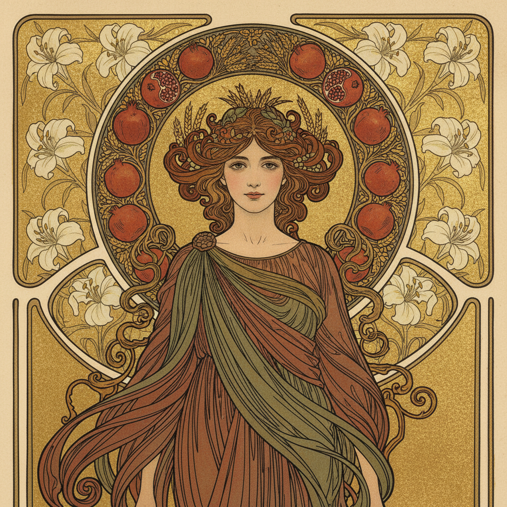 The Harvest Sovereign: Art Nouveau Reverie