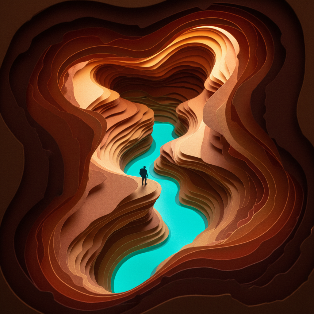 Stratified Solitude: The Papercut Canyon