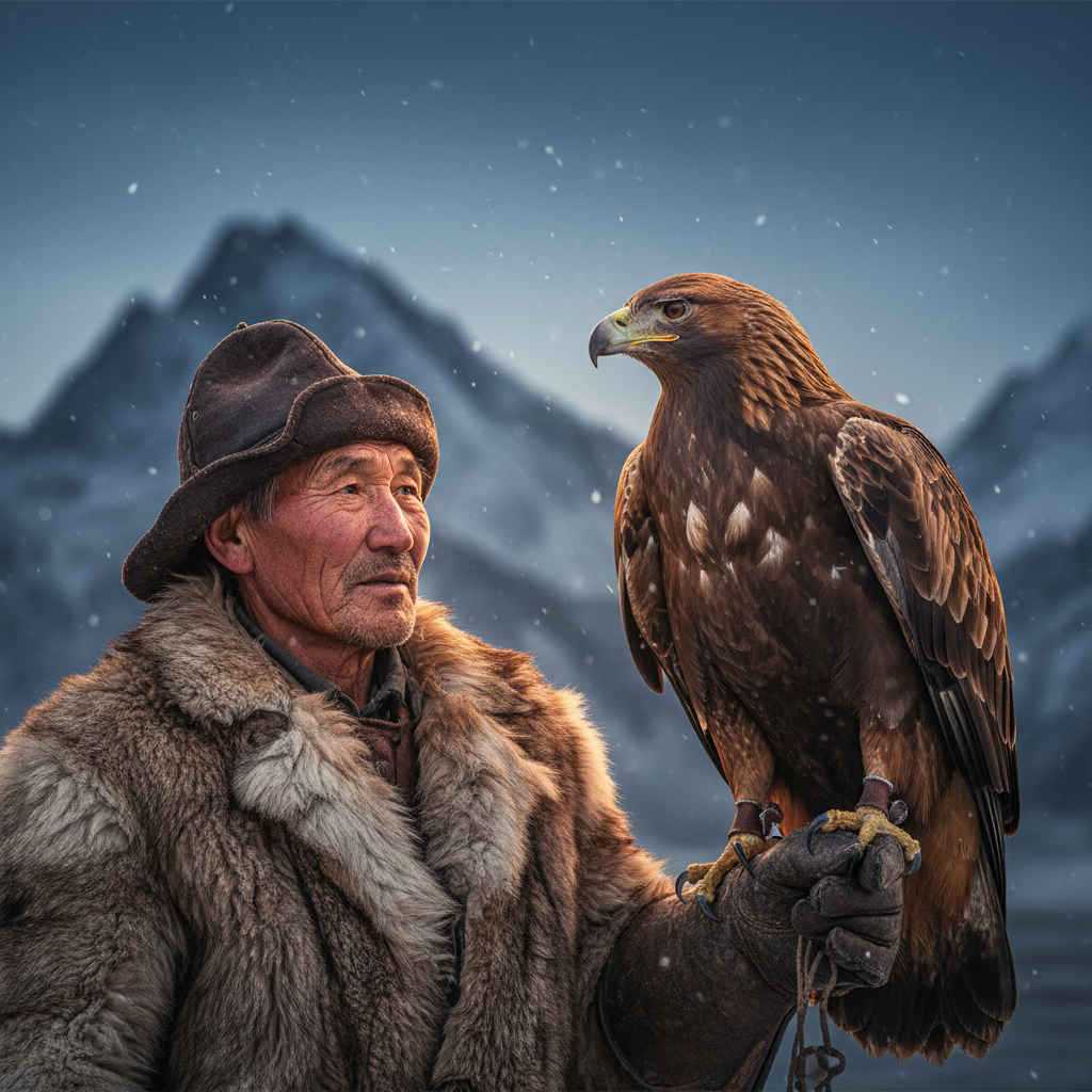 The Nomad's Bond: Golden Eagle & Frost