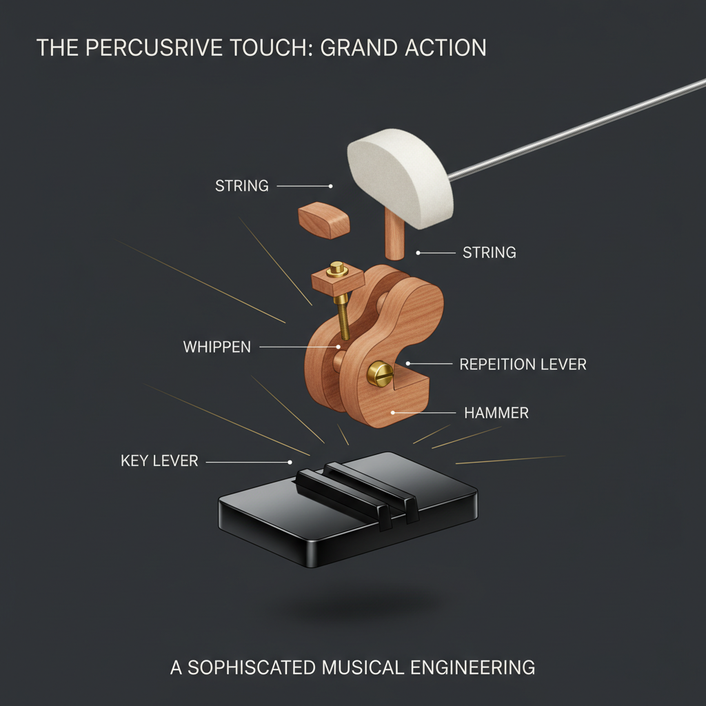 The Anatomy of Sound: Grand Piano Key Mechanism