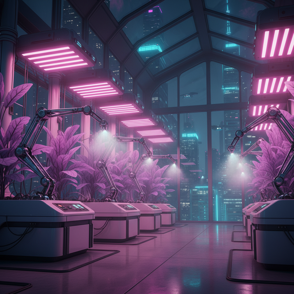 Neon Botanical Bloom