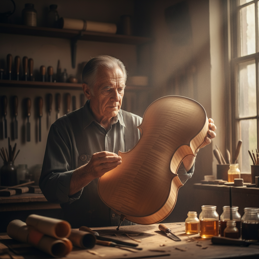 The Luthier's Resonance: Maple & Amber