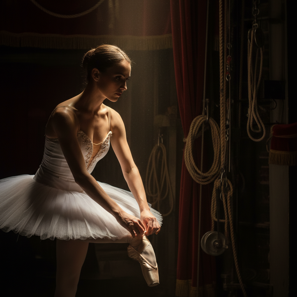 Satin & Shadow: The Ballerina's Intermission