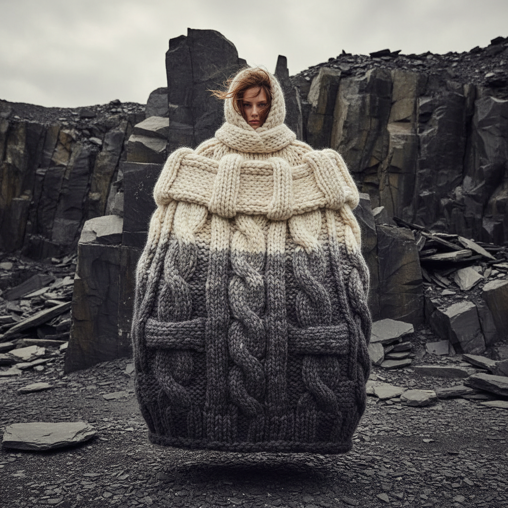 The Woolen Fortress: Hyper-Knit Couture