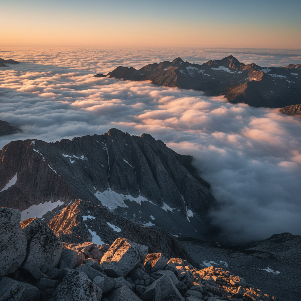 Whispers of Dawn on the Cloud Sea