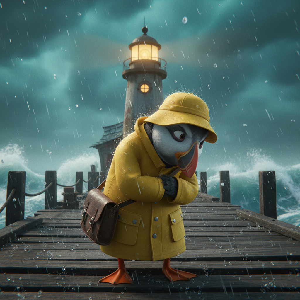The Puffin's Gale: Coastal Delivery