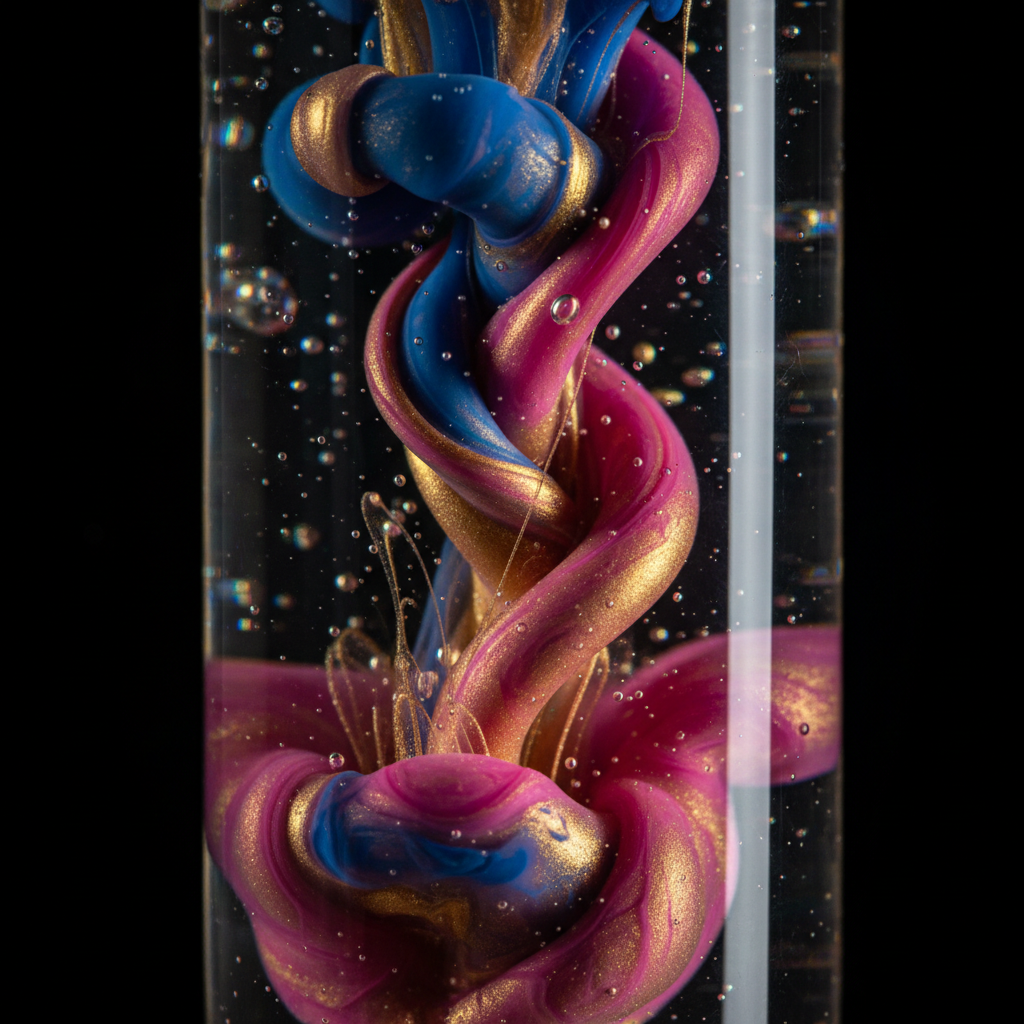 Chromatic Helix in Hydrogel