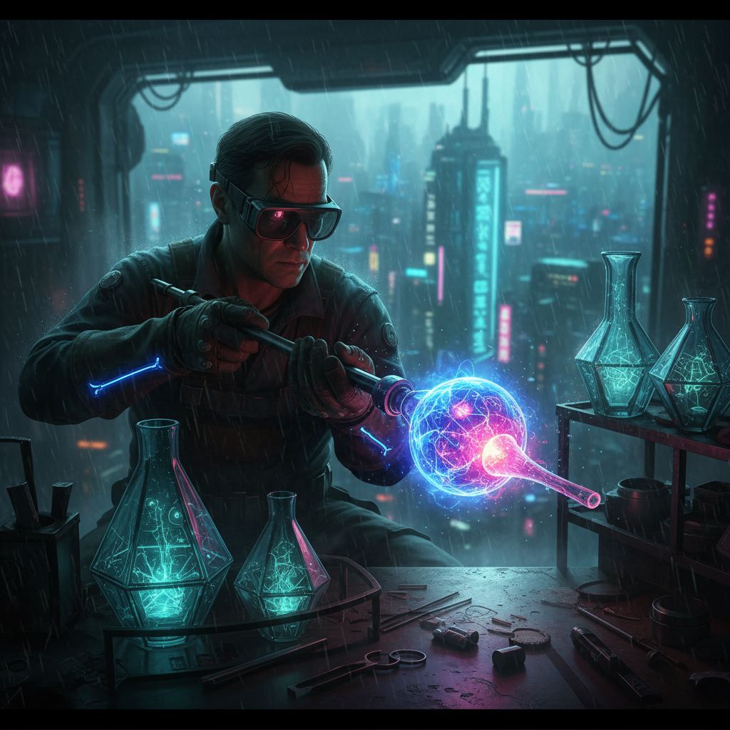 Molten Data: The Plasma Glassblower