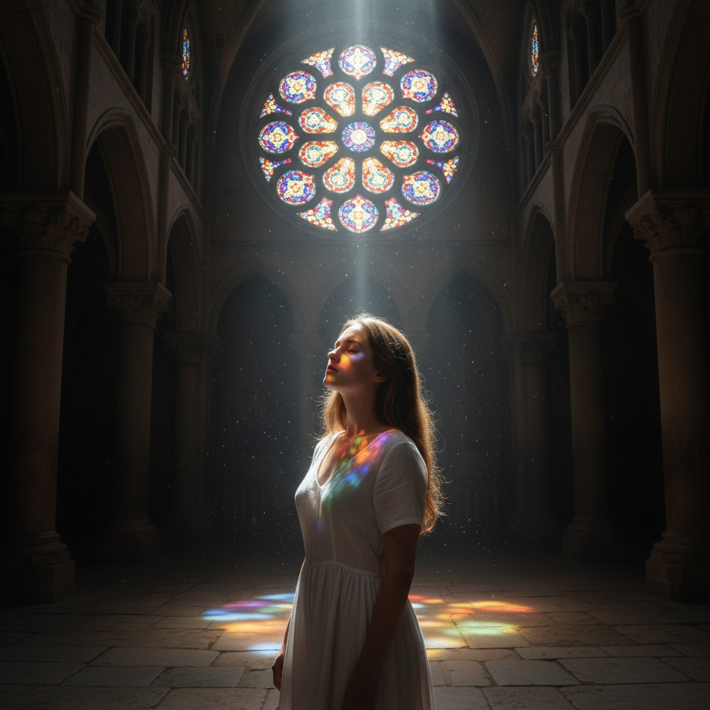 Sanctuary's Prism: Light of the Rose Window
