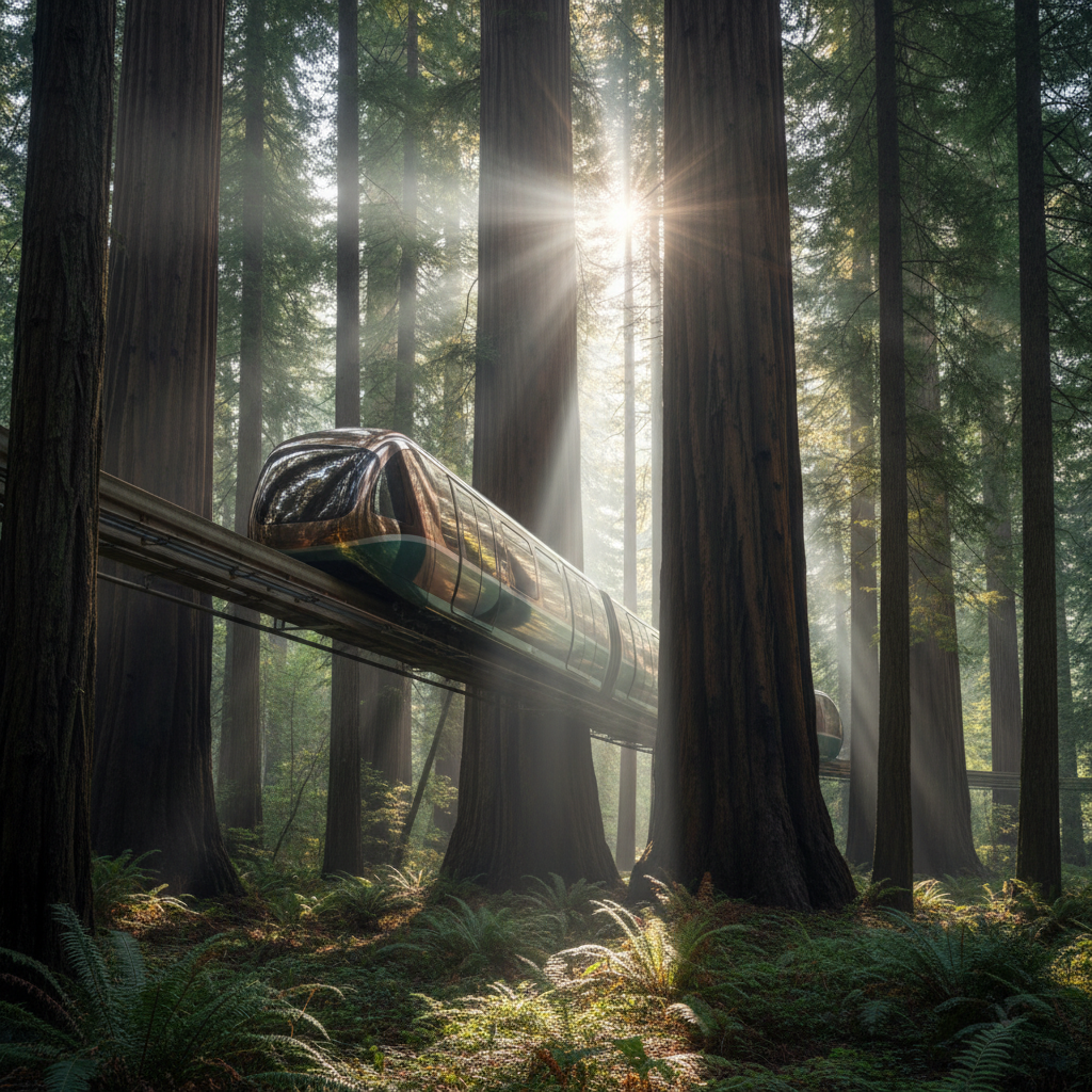 Redwood Reverie: The Silent-Runner's Dawn