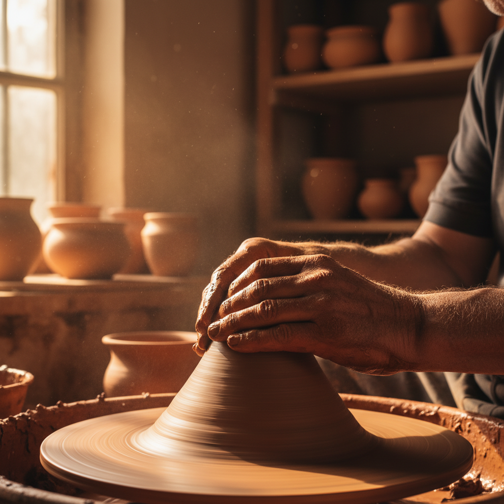 Terra Cotta Genesis: The Potter's Hands