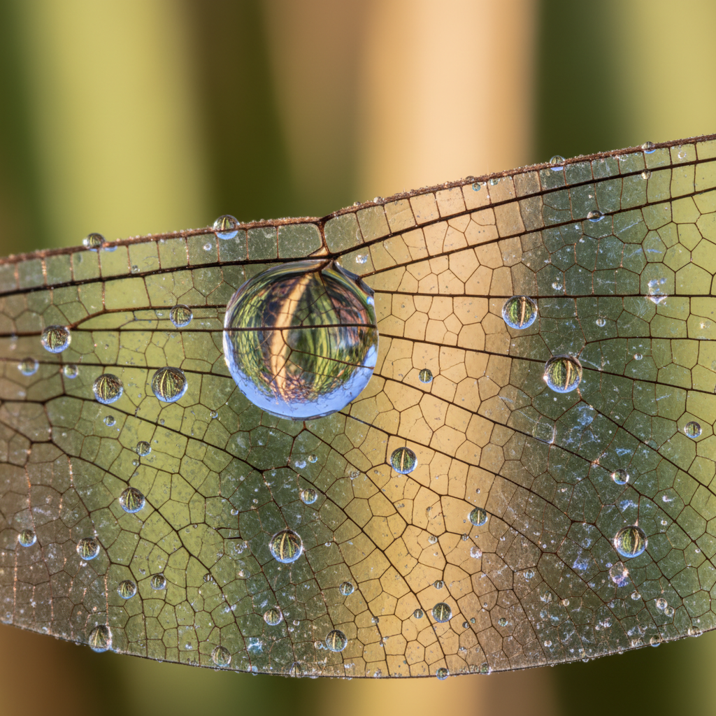 Dawn's Iridescent Veil